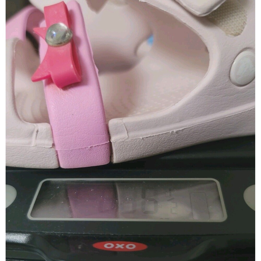 Crocs Keeley Charm Sandals Girl Size C13 Water Pink Bow Shoes Sandals - Picture 11 of 11